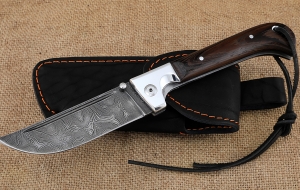 Нож складной Пчак сталь дамаск накладки венге Нож складной Пчак сталь дамаск накладки венге