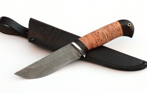 Нож Бекас сталь ХВ-5, рукоять береста Нож Бекас сталь ХВ-5, рукоять береста