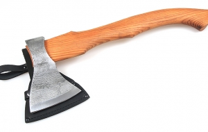 Топор № 1 варка металлов: углерод + ХВГ со следами ковки (длинная рукоять) Топор № 1 варка металлов: углерод + ХВГ со следами ковки (длинная рукоять)