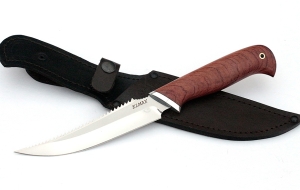 Нож Рыболов-5 сталь ELMAX, рукоять бубинга дюраль Нож Рыболов-5 сталь ELMAX, рукоять бубинга дюраль