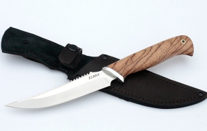 Нож Рыболов-5 сталь ELMAX, рукоять зебрано дюраль Нож Рыболов-5 сталь ELMAX, рукоять зебрано дюраль