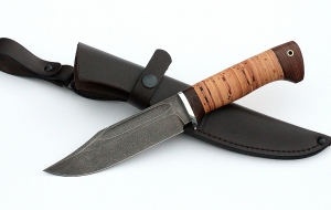 Нож Дельфин сталь ХВ-5, рукоять береста Нож Дельфин сталь ХВ-5, рукоять береста