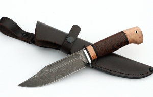 Нож Дельфин сталь ХВ-5, рукоять венге-карельская береза Нож Дельфин сталь ХВ-5, рукоять венге-карельская береза