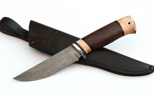 Нож Зяблик сталь ХВ-5, рукоять венге-карельская береза Нож Зяблик сталь ХВ-5, рукоять венге-карельская береза