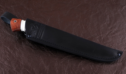 Нож Ягуар сталь К340, рукоять карельская береза рог лося бубинга Нож Ягуар сталь К340, рукоять карельская береза рог лося бубинга