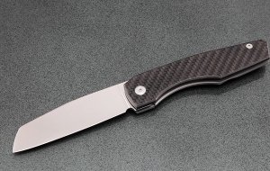 Нож складной Тор сталь х12мф накладки карбон + AUS8 (подшипники, клипса)  Нож складной Тор сталь х12мф накладки карбон + AUS8 (подшипники, клипса)