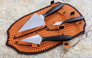 Набор ножей для просфоры 95Х18 черный граб Набор ножей для просфоры 95Х18 черный граб