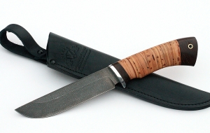 Нож Косуля сталь ХВ-5, рукоять береста Нож Косуля сталь ХВ-5, рукоять береста