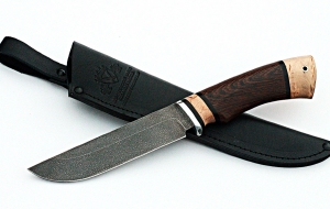 Нож Косуля сталь ХВ-5, рукоять венге-карельская береза Нож Косуля сталь ХВ-5, рукоять венге-карельская береза