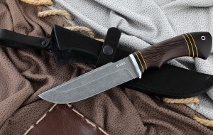 Нож Алтай сталь К340 рукоять венге черный граб Нож Алтай сталь К340 рукоять венге черный граб