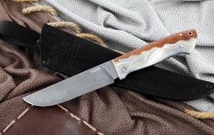 Нож Крот-2 сталь К340 цельнометаллический, рукоять карельская береза акрил Нож Крот-2 сталь К340 цельнометаллический, рукоять карельская береза акрил