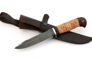 Нож Рыболов-3 сталь ХВ-5, рукоять береста Нож Рыболов-3 сталь ХВ-5, рукоять береста