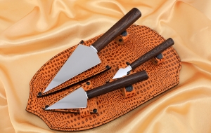 Набор ножей для просфоры 95Х18 венге Набор ножей для просфоры 95Х18 венге