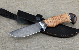 Нож Ловчий Х12МФ рукоять береста Нож Ловчий Х12МФ рукоять береста