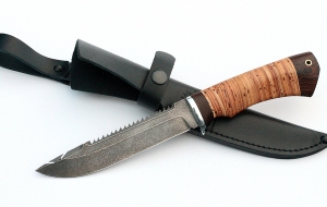 Нож Рыболов-4 сталь ХВ-5, рукоять береста Нож Рыболов-4 сталь ХВ-5, рукоять береста