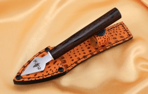 Нож для просфоры № 3 (Копие) малый, сталь 95Х18, рукоять венге с гравировкой Нож для просфоры № 3 (Копие) малый, сталь 95Х18, рукоять венге с гравировкой