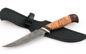 Нож Рыболов-5 сталь ХВ-5, рукоять береста Нож Рыболов-5 сталь ХВ-5, рукоять береста