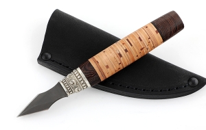 Нож для просфоры № 3 (Копие) малый, сталь Х12МФ, рукоять береста Нож для просфоры № 3 (Копие) малый, сталь Х12МФ, рукоять береста