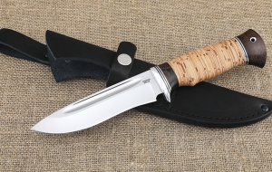 Нож Амур 95Х18 с долом, рукоять береста Нож Амур 95Х18 с долом, рукоять береста