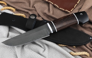 Нож Аллигатор сталь Х12МФ, рукоять венге-черный граб Нож Аллигатор сталь Х12МФ, рукоять венге-черный граб