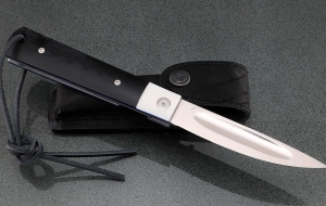 Нож складной Народа севера сталь S390 накладки G10 черная с белой Нож складной Народа севера сталь S390 накладки G10 черная с белой