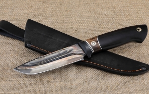 Нож Странник дамаск с долом ламинированный с воронением рукоять карбон карельская береза коричневая черный граб Нож Странник дамаск с долом ламинированный с воронением рукоять карбон карельская береза коричневая черный граб