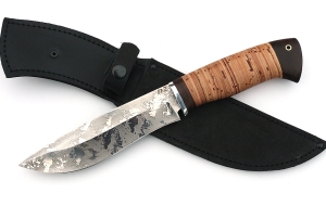 Нож Сибиряк сталь D2, рукоять береста Нож Сибиряк сталь D2, рукоять береста