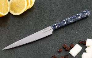 Кухонный нож Шеф №7 сталь 95Х18, рукоять синий акрил Кухонный нож Шеф №7 сталь 95Х18, рукоять синий акрил