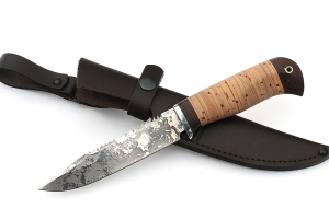 Нож Рыболов-1 сталь D2, рукоять береста Нож Рыболов-1 сталь D2, рукоять береста