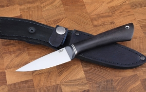 Нож Лиса сталь 95х18, рукоять черный граб Нож Лиса сталь 95х18, рукоять черный граб