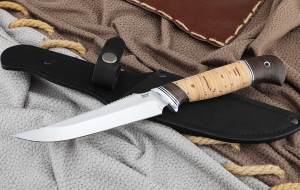 Нож Рыболов-6 сталь 95х18, рукоять береста Нож Рыболов-6 сталь 95х18, рукоять береста