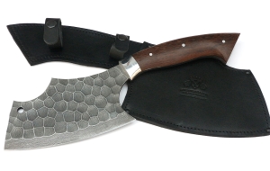 Тяпка №4 цельнометаллическая: сталь дамаск,полный камень рукоять венге Тяпка №4 цельнометаллическая: сталь дамаск,полный камень рукоять венге