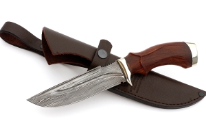 Нож Алтай сталь дамаск-долы бубинга резная Нож Алтай сталь дамаск-долы бубинга резная