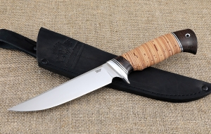 Нож Байкал сталь 95Х18 рукоять береста Нож Байкал сталь 95Х18 рукоять береста