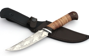 Нож Рыболов-5 сталь D2, рукоять береста Нож Рыболов-5 сталь D2, рукоять береста