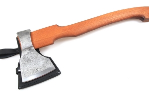 Топор № 3 варка металлов: углерод + ХВГ со следами ковки (длинная рукоять) Топор № 3 варка металлов: углерод + ХВГ со следами ковки (длинная рукоять)