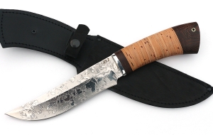 Нож Катран сталь D2, рукоять береста Нож Катран сталь D2, рукоять береста