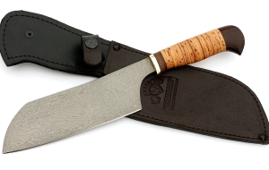 Кухонный нож Шеф №2 сталь Х12МФ, рукоять береста Кухонный нож Шеф №2 сталь Х12МФ, рукоять береста