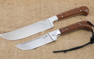 Ножи (Набор) Пчак складной + Узбекский цельнометаллический сталь М390 текстолит Ножи (Набор) Пчак складной + Узбекский цельнометаллический сталь М390 текстолит