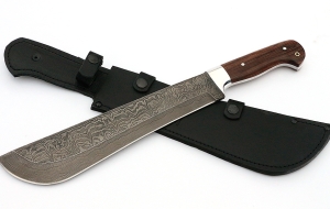 Нож Мачете №1 сталь дамаск, рукоять венге Нож Мачете №1 сталь дамаск, рукоять венге