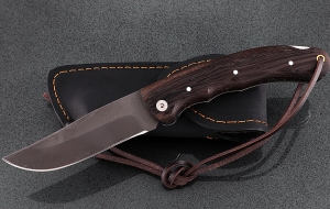 Складной нож Таежник, сталь Х12МФ, рукоять накладки венге Складной нож Таежник, сталь Х12МФ, рукоять накладки венге