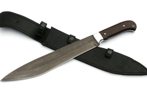 Нож Мачете №4 сталь дамаск, рукоять венге Нож Мачете №4 сталь дамаск, рукоять венге