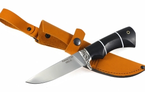 Нож Жерех сталь S390 рукоять черный граб, мельхиор Нож Жерех сталь S390 рукоять черный граб, мельхиор