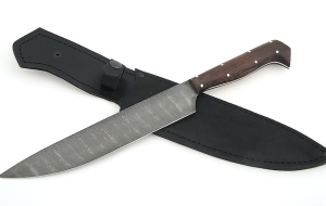 Нож Шеф №1 сталь дамаск, рукоять венге Нож Шеф №1 сталь дамаск, рукоять венге