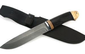 Нож Тигр сталь ХВ-5, рукоять венге-карельская береза Нож Тигр сталь ХВ-5, рукоять венге-карельская береза