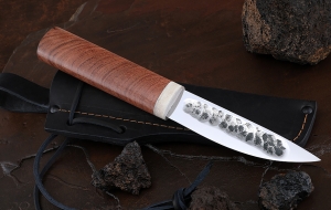 Нож Народа севера 2 сталь Х12МФ кованый дол рукоять бубинга Нож Народа севера 2 сталь Х12МФ кованый дол рукоять бубинга