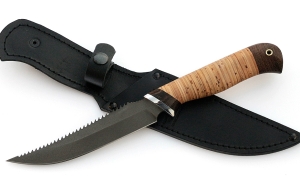 Нож Рыболов-5 сталь Х12МФ, рукоять береста Нож Рыболов-5 сталь Х12МФ, рукоять береста