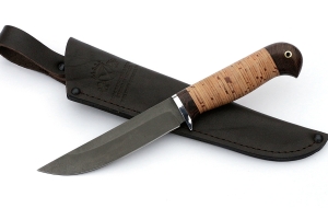 Нож Охотник сталь Х12МФ, рукоять береста Нож Охотник сталь Х12МФ, рукоять береста