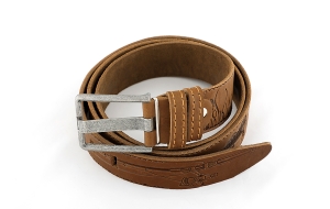 Ремень поясной "Рыбалка" коричневый Ремень поясной "Рыбалка" коричневый