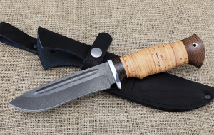 Нож Амур сталь Х12МФ с долом, рукоять береста Нож Амур сталь Х12МФ с долом, рукоять береста